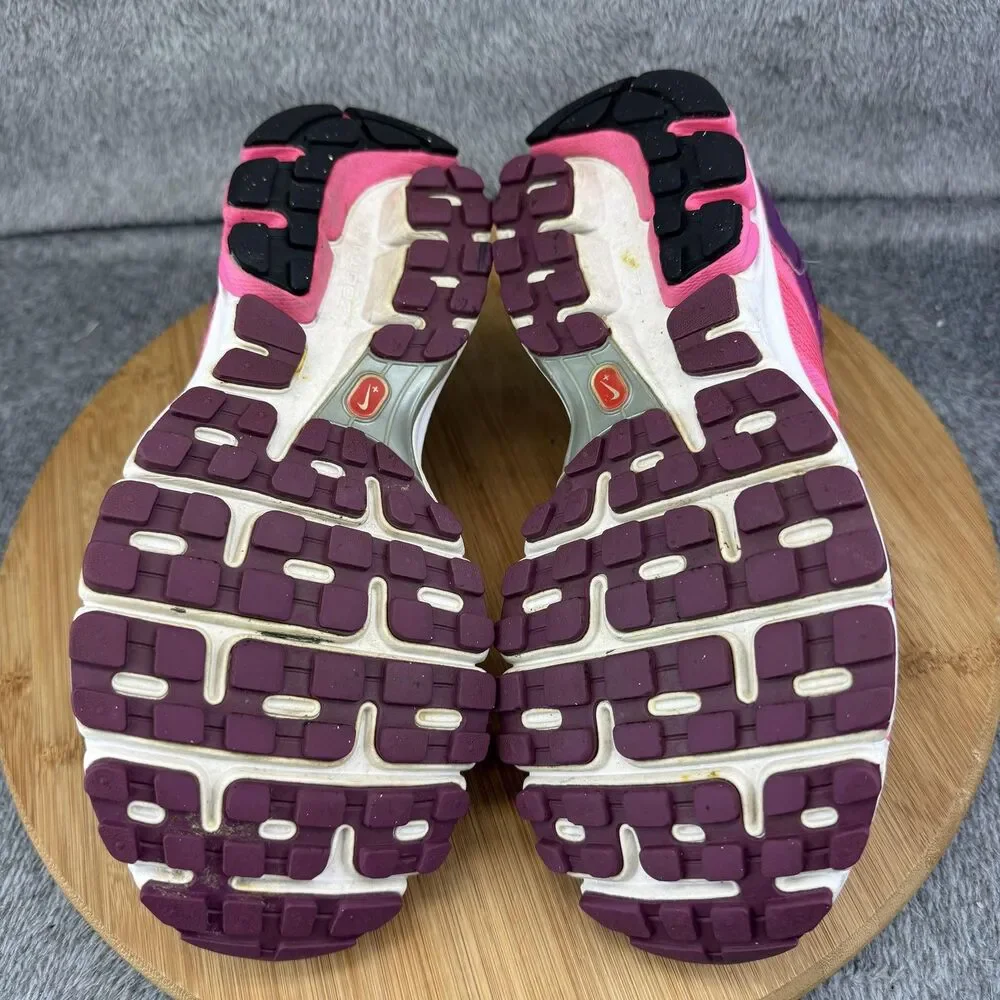 Nike Pegasus 28 Shoes Girls Size 7 Pink Purple Mesh Running Sneakers 443802-506